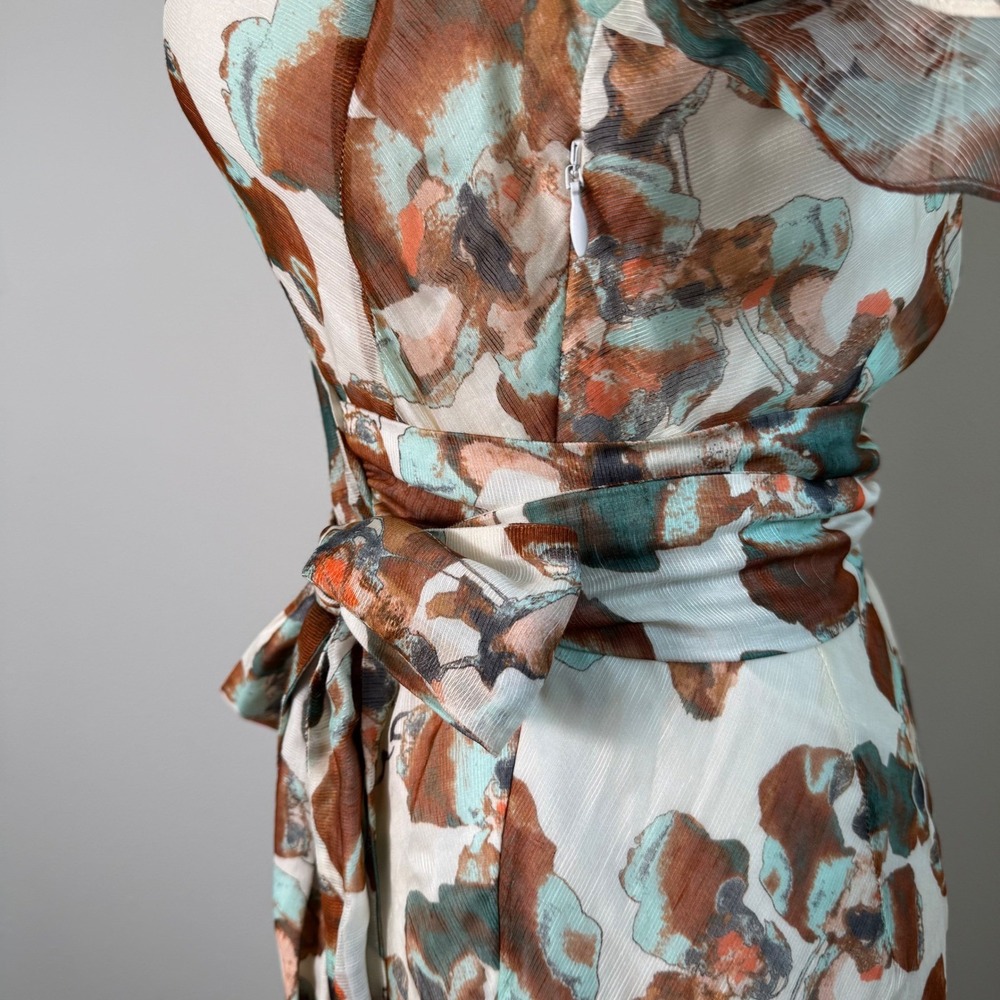 Tanya Taylor Floral‎ Maxi Dress Womens 4 - Picture 9 of 14